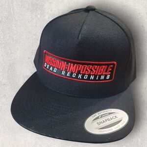 Mission: Impossible Dead Reckoning Black Snapback Hat NEW
